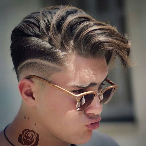 men Hairstyles 2019-High-Low fade with modern quiff