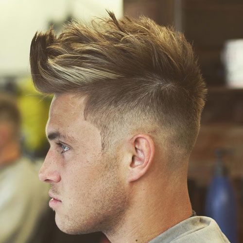 Fade With Textured Fohawk 