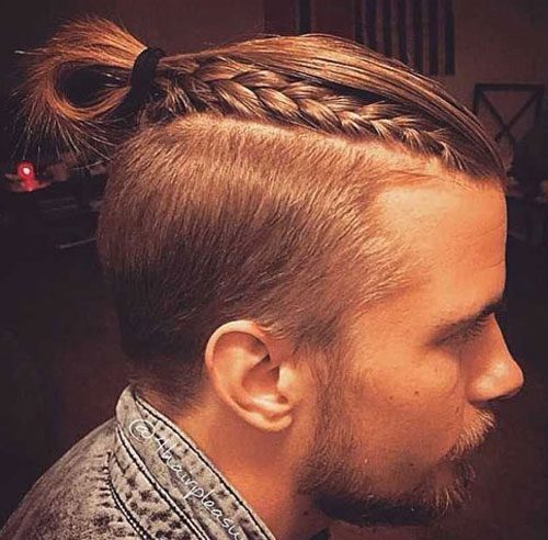 Man Braid with Top Knot