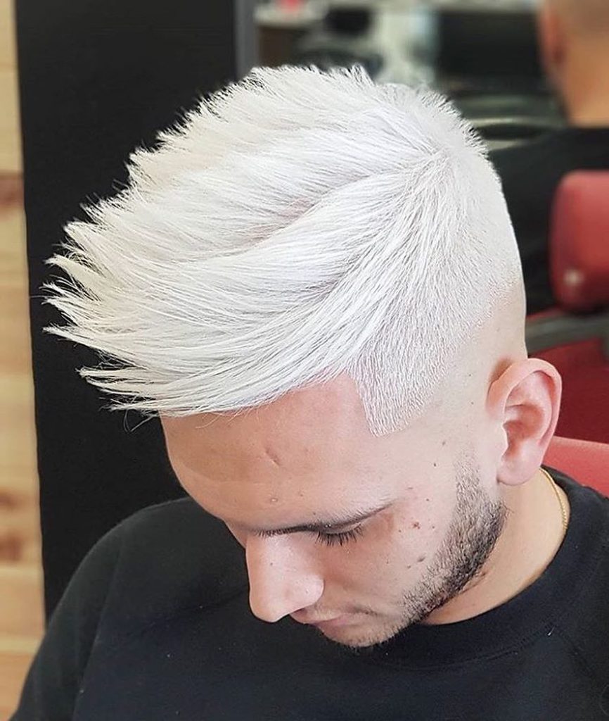 shades of white hair color ideas for men