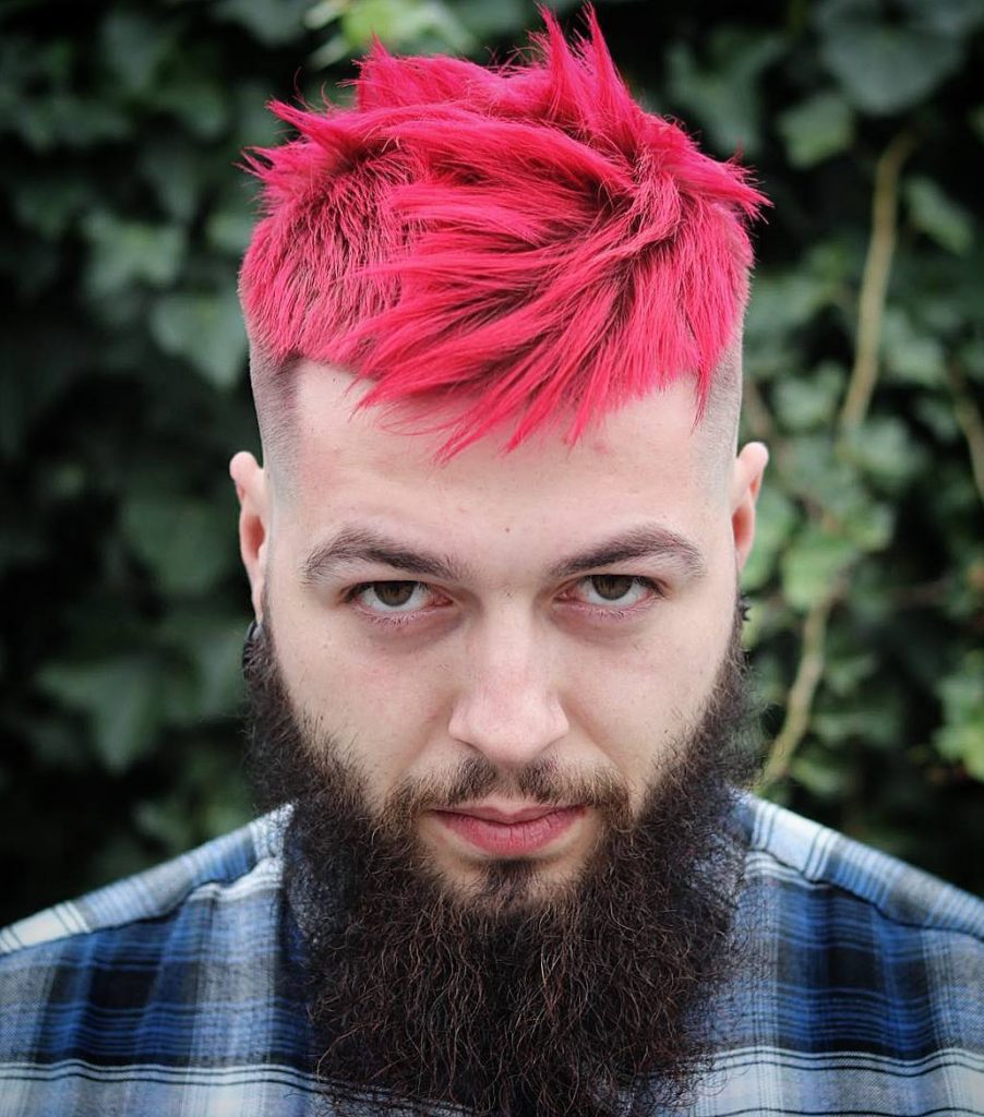 shades of pink ideas for men hair colors ideas for men