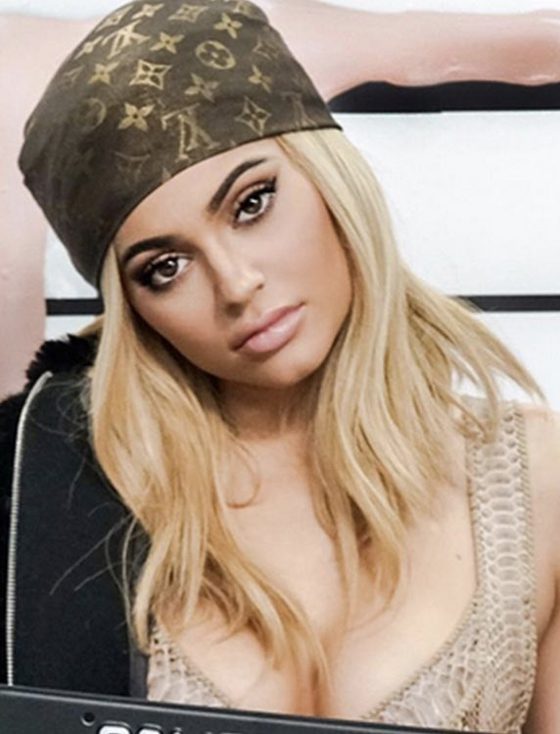 Kylie Jenner Hairstyles-Tied Up In A Do-Rag