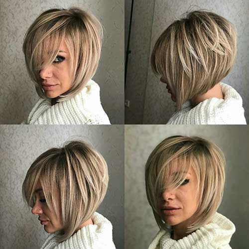 Inverted Bob With Bangs 