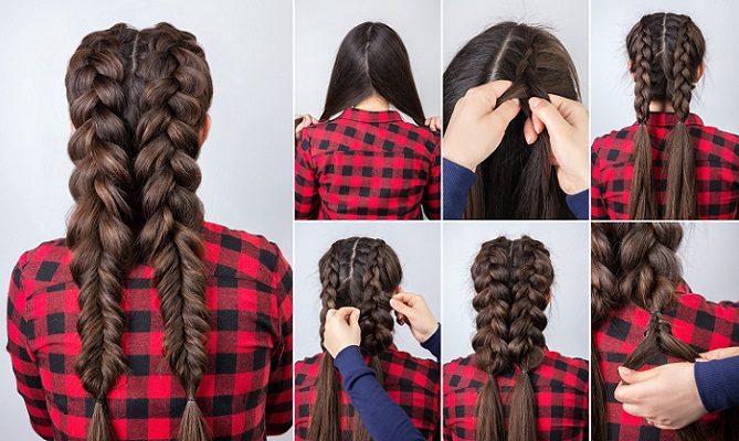  Twin Braid Hairstyle For Long Hair