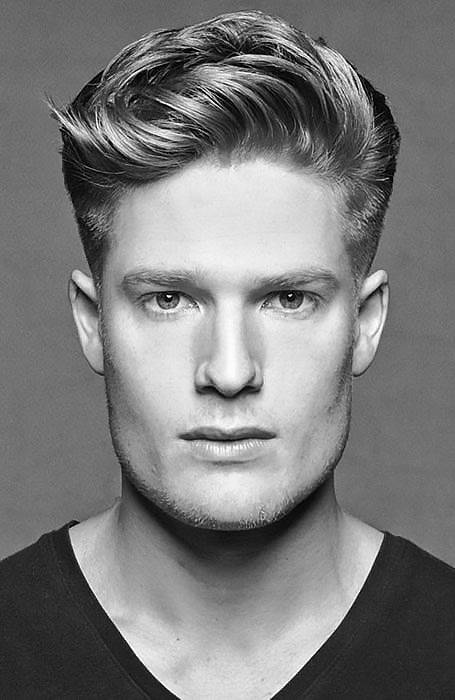 Wavy Ivy League haircut styles for men