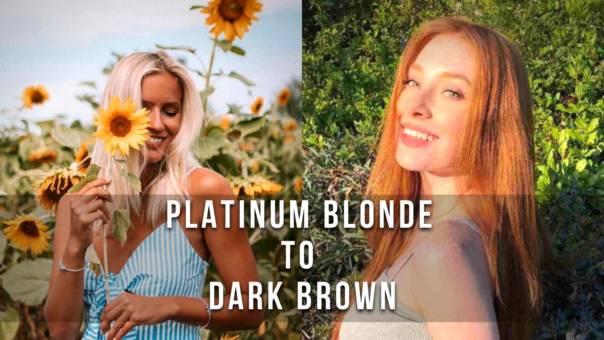 7 Hair Color Trends to try this year. Platinum Blonde to Dark Brown