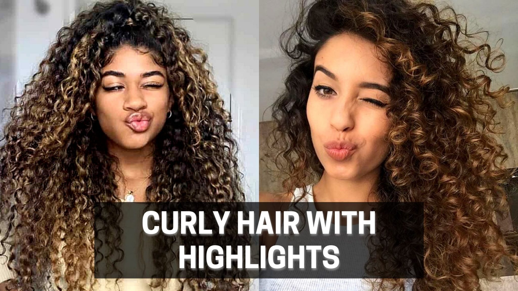 Curly hair with highlights: 10 photos of those who got it right when making