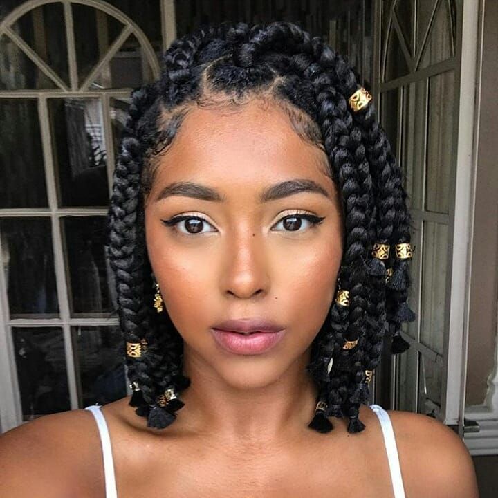 Braided hairstyles for black women-quick braiding styles for natural hair-different types of braids styles for black hair-braids for black women-black braided hairstyles-braids hairstyles pictures-african hair braiding styles pictures 
