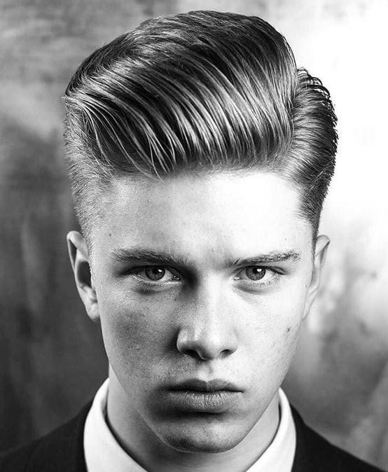 Slicked Back with a Side Part-CLASSIC HAIRSTYLE FOR MEN 2021