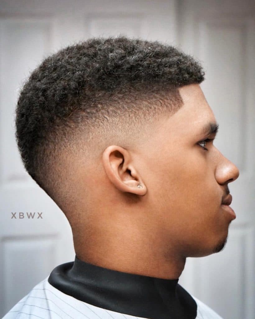 short-haircuts-for-black-guys-men-mid-drop-fade